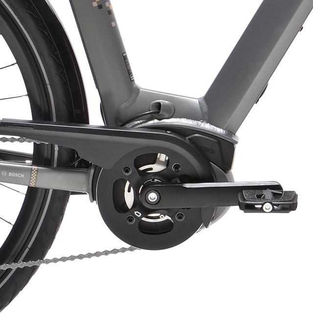Vue détaillée motorisation vélo ville électrique Peugeot eC01 D9Plus