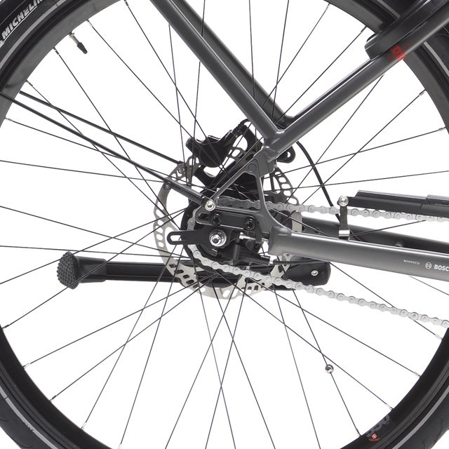 Focus sur les freins hydrauliques Magura MT2 du vélo Peugeot eC01 N7 Plus