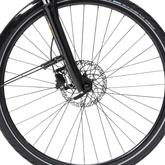 Freins hydrauliques Shimano du VTC électrique PEUGEOT eT01 D8 Mixte