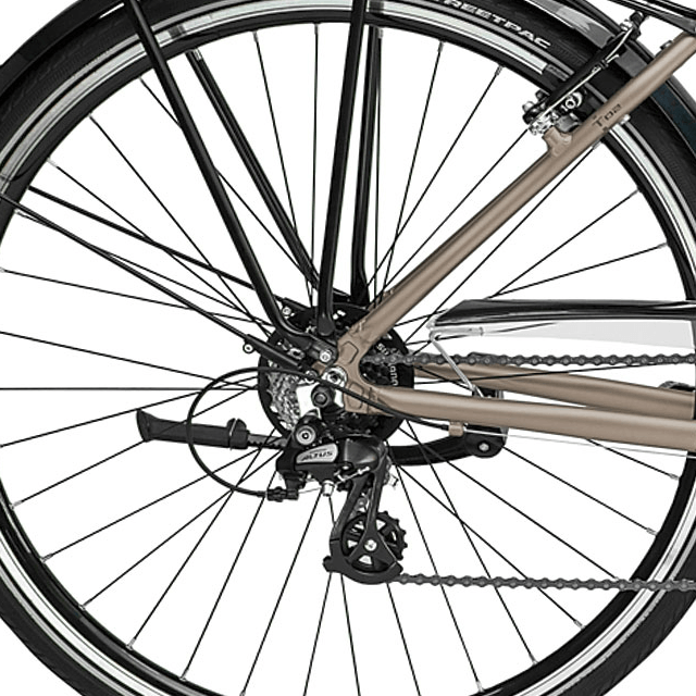 Transmission Shimano du VTC PEUGEOT T02 D7 mixte