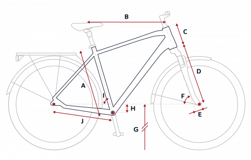 Croquis des mesures géométriques du VTC Peugeot T01