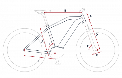 Geometrie Peugeot eM02 Powertube